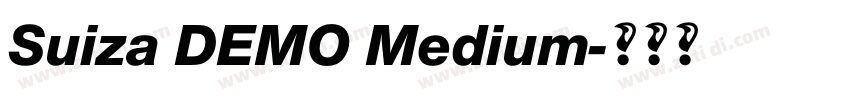 Suiza DEMO Medium字体转换